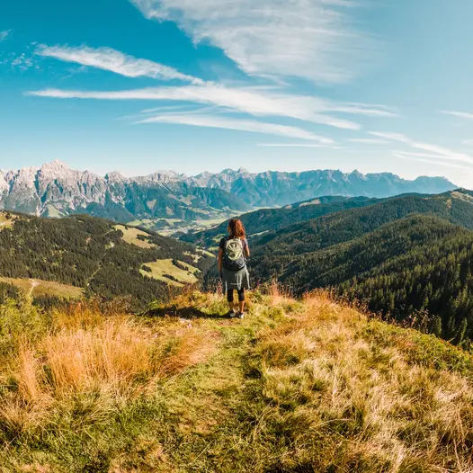 Wandern in Leogang mit Ausblick