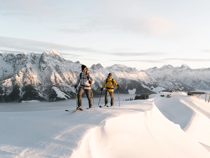 Traumhaftes Panorama bei der Skitour © Saalfelden Leogang Touristik / Moritz Ablinger