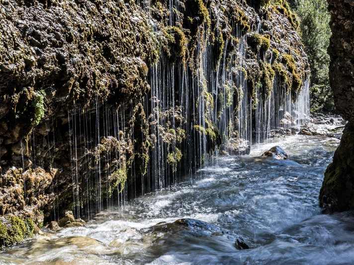 Wasserfall bei Triefen im Hinterthal © Wolfram Bleul
